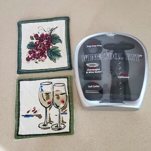 Wine Coasters and Tool Kit